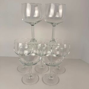 Vintage Cristal d'Arques Durand Grand Vin Oversized Wine Glasses, Set of 7